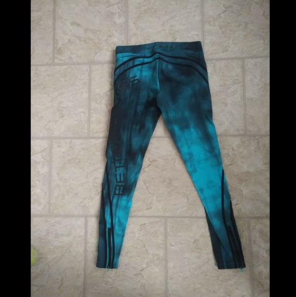 Better Bodies Grunge Teal Workout Tights - Picture 4 of 6